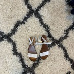 Steve madden white sandals